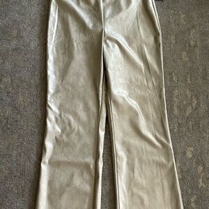 Vince Camuto Gold Metallic Faux Leather Pants